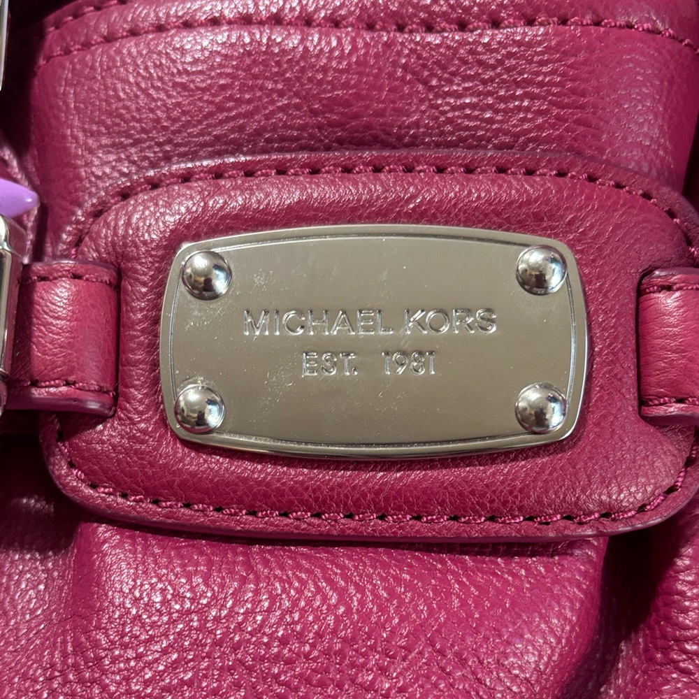 Michael Kors Raspberry Shoulder Bag - Picture 2 of 4